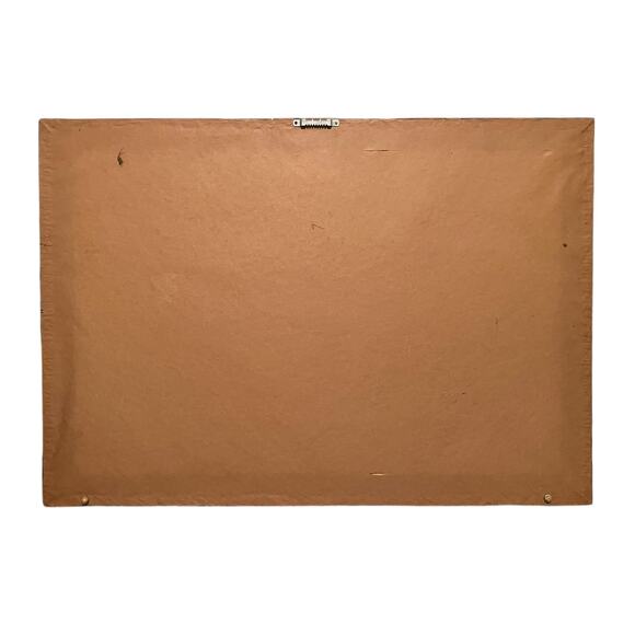 Martin Leman Cat Print Matted Glass and Wood Frame Black & White 27.5” x 19.5” - Picture 7 of 7